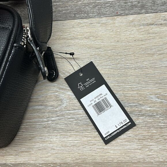 NWOT Karl Lagerfeld black crossbody - Picture 6 of 6